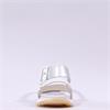 Rieker 3 Strap Buckle Sandal - White Gold Silver